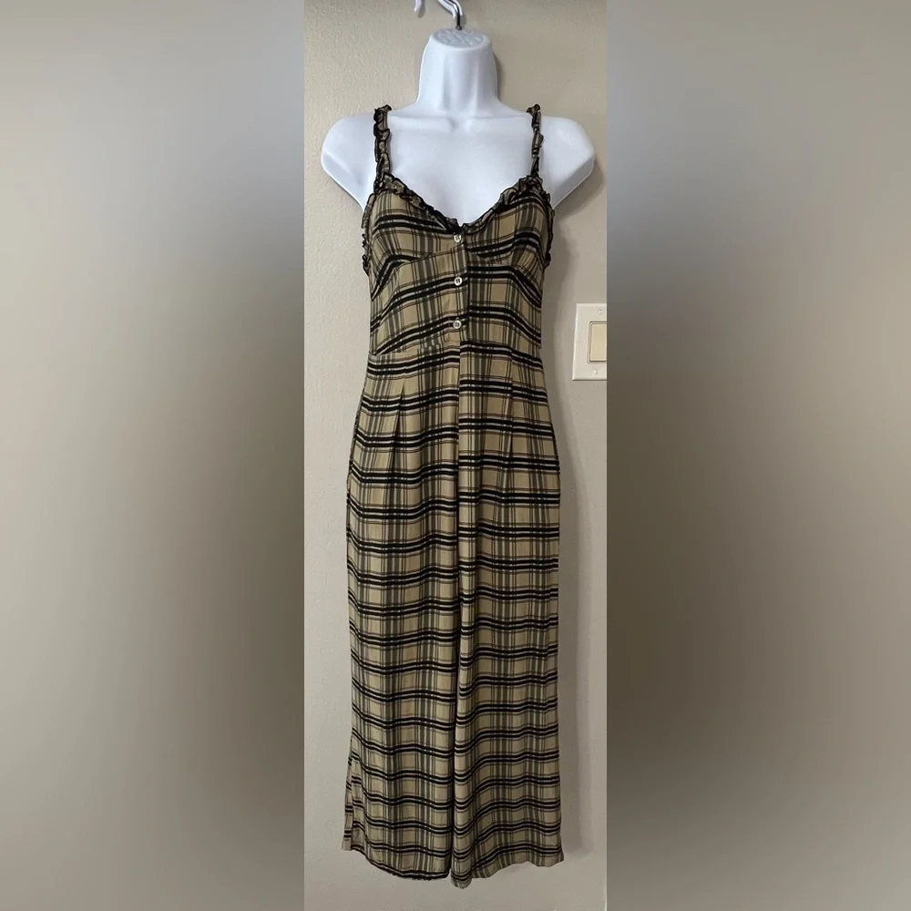 Faithfull the Brand Cancun Plaid Jumpsuit XS